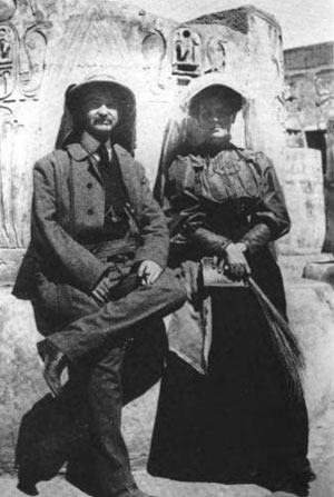 The Wizard of Oz and Political Symbolism: L. Frank Baum and his wife, Maud (Gage) Baum in Egypt, 1906